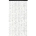 Arsvita Flauschvorhang Flauschgardine Vorhang 90 cm x 200 cm Unistreifen Weiß