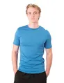 Occulto Herren 100% Merino Shirt (Modell: Montreal) Azurblau S
