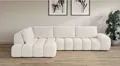 OTTO home Ecksofa AZITA L-Form, XL 296 cm - Designsofa in Bubble-Optik, lose Rückenkissen, traumhafte Steppung