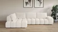 Ecksofa OTTO HOME "AZITA L-Form, XL 296 cm - Designsofa in Bubble-Optik", beige (creme), B:296cm H:89cm T:176,5cm