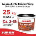 Jurga Dachfarbe ZIEGELROT 25 kg Sockelfarbe Fassadenfarbe Dachbeschichtung