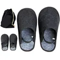 ONVAYA® Handwerkerpantoffel 2er Set mit Gummiband im Beutel | ABS-Sohle | Museumpantoffel | Überschuh | Gästepantoffel | Schlosspantoffel | Schutzschuh | Filzüberschuhe