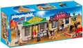 PLAYMOBIL 4398 WESTERN Stadt im Koffer Mitnehm-City COWBOY Sherriff Bank SELTEN