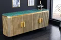 riess-ambiente Sideboard VENEZIANO 160cm messing/grün - Marmorplatte, Mango, Massivholz, Metall (Einzelartikel, 1 St), Kommode im Retro-Design - ideal für Wohnzimmer, Flur oder Lounge