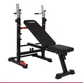 Hantelbank Force 4.0 | einzigartig klappbar | inkl. Rack | inkl. Landmine | 180 kg Trainingsbank, Schrägbank, Ganzkörpertraining HAMMER 5202