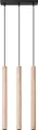 Pendelleuchten PASTELO 3L holz 3xG9 8W Stahl/Holz 110x5x30cm Sollux Lighting