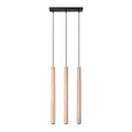 SOLLUX lighting Hängelampe Pendelleuchte Hängeleuchte Deckenlampe Lampe Decke Stahl 3 Flammig 30 x 5 x 94 cm Pastelo