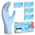 ARNOMED Einweghandschuhe Hellblau 100 Stück/Box, Einmalhandschuhe S, Nitrilhandschuhe, Handschuhe Einweg puderfrei, latexfreie Gummihandschuhe, Einweghandschuhe in XS, S, M, L & XL verfügbar
