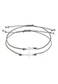 Elli Armband Set Kreuz Fisch Kommunion Nylon (2 tlg) 925 Silber, Fisch