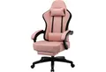 GTPLAYER Gaming-Stuhl Ergonomischer Gaming Sessel Schreibtischstuhl aus Stoff/Kunstleder (Pacekung), Federsitzkissen mit Fußstütze