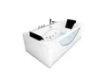 AcquaVapore Whirlpool-Badewanne Whirlpool Badewanne Eckwanne Wanne W81H-C-ALL 180x90cm, (1-tlg), mit Ablaufgarnitur