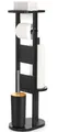 Yorbay WC-Garnitur Toilettenpapierhalter stehend aus Bambus, (WC-Bürstenhalter/Ablage, /Toilettenbürste/Klorollenhalter), Stand WC Garnitur mit Klobürste für WC, Toilette, Badezimmer