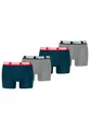 PUMA Boxer Boxershorts Men Herren Everyday Unterhose Unterwäsche 4er Pack, Farbe:Navy/Grey Melange, Bekleidungsgröße:XXL