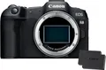 Canon EOS R8 Systemkamera Spiegellose Vollformat Kamera Digitalkamera mit Autofokus und Motiverkennung für Augen Tiere Fahrzeuge, 4k Videokamera, 40 Bilder pro Sekunde, WiFi, Touchscreen 2X Batterien