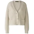 Oui Strickjacke Lafonya (1-tlg) Plain/ohne Details beige 42
