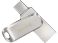 SANDISK Ultra Dual Drive Luxe USB-Stick, 1 TB, 400 MB/s, Silber