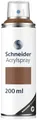 Schneider Paint-It 030 Supreme DIY Acryllack (hochdeckende Sprühfarbe, UV-beständig, 200 ml, Acrylspray für fast alle Untergründe) brown matt