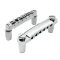 Musiclily ABR-1 Style Tune-O-Matic Steg und Saitenhalter Set for Epiphone Les Paul SG E-Gitarre, Chrom