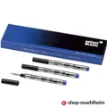 3x Montblanc small Rollerball/Tintenroller Mine Royal Blue/Blau Refill/Ersatz