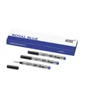 3x ROLLERBALL-MINE SMALL MONTBLANC M BLAU / REFILL ROYAL BLUE, 128241, NEU&OVP