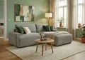 TRENDMANUFAKTUR Ecksofa Fordon, Schlafsofa mit Bettkasten, Couch in L-Form, Breite 250 cm, in Cordstoff HYPER, betongrau, Recamiere rechts