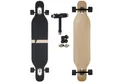 FunTomia Longboard Longboard in 3 Flex Stufen Camber Ahornholz + T-Tool mit LED Rollen, Camber Twin Tip