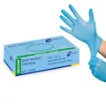 Meditrade Nitril NextGen® Untersuchungshandschuhe – puderfrei, latexfrei, Schutzhandschuhe – Größe M – Hellblau – 100 Stück