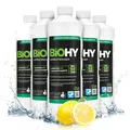 BiOHY Laminatreiniger (6 x 1 Liter) | 2 in 1 Laminatpflege & Reinigungsmittel | reinigt gründlich, schonend & reduziert Wiederverschmutzung | für eine streifenfreie Reinigung | tierfreundlich