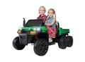 UTV-Kinder-Elektroauto A730 mit 6x4 Vierradantrieb, 2-Sitzer, Kippmulde, Fernbedienung, EVA-Reifen (Grün/Schwarz)