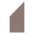 GrojaSolid BPC Steckzaun-Set 90x180-90cm terra, Leiste DB703 4250260962150