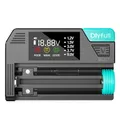 Dlyfull Professioneller Batterietester – Magnetischer Universal Battery Tester mit LCD-Display für AA, AAA, C, D, 9V & Knopfzellen, geeignet für 1,2V / 1,5V / 3V / 3,7V Batterien, USB-C aufladbar