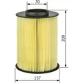 Bosch F 026 400 492 Luftfilter für FORD VOLVO Staubpartikelfilter