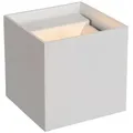 Lucide Led-Wandleuchte Xio, Weiß, Metall, quadratisch,quadratisch, F, 9.7x9.7x9.7 cm, Reach, RoHS, LED-Leuchtmittel austauschbar, Lampen & Leuchten, Innenbeleuchtung, Leuchten nach Räumen, Wohnzimmerlampen