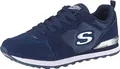 Skechers Damen retros-og 85-gold riem Sneaker, Navy Suede Mesh Nylon Silver Trim Nvy, 41 EU