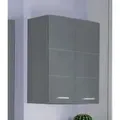 Hängeschrank INOSIGN "Avena", grau (grau, grau hochglanz), B:73cm H:77cm T:23cm, Schränke, Breiter Badschrank mit verstellbaren Böden - Maße (B/T/H) 73/23/77 cm