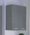 Hängeschrank "Avena", Breiter Badschrank mit verstellbaren Böden - Maße (B/T/H) 73/23/77 cm, grau/grau Hochglanz B/H/T: 73 cm x 77 cm x 23 cm