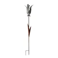 Blumenstecker Rostoptik Blüte Celia Gartenstecker Dekostab floral Metall HTI-Liv