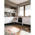 benuta Teppich Casa, rund, Höhe: 11 mm, Teppich Wohnzimmer, Esszimmer, Schlafzimmer, Flur, Farbenfroh, Retro bunt rund | Ø 160 cm x 11 mm