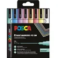 POSCA Pigmentmarker PC-3M, softe Farben, 8er Etui