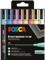 POSCA Pigmentmarker PC3M softe Farben 8er Etui
