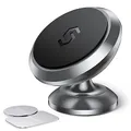 SYNCWIRE Magnetische Handyhalterung fürs Auto, Universelle Smartphone Handyhalter, Verstellbare KFZ-Armaturenbretthalterung, kompatibel mit iPhone/Samsung/Huawei/Xiaomi/OnePlus/Moto usw, Silber