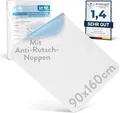 Harmony Care® Inkontinenzunterlage waschbar 90x160 cm [mit Anti-Rutsch-Noppen] - 4X rutschfeste Inkontinenzauflage - atmungsaktive Inkontinenz Bettunterlage