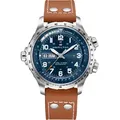 Hamilton Khaki Aviation X-Wind Auto Day Date H77765541 - aviation-blue,blau,braun,cognac mit weißer Naht - 45mm