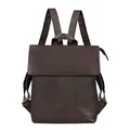 STILORD Charlie Vintage Lederrucksack Braun Mittelgroßer Daypack für Damen Herren 13,3 Zoll Laptop Rucksack aus Echtem Leder Farbe:matt - Dunkelbraun