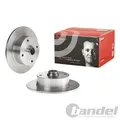 2X BREMBO BREMSSCHEIBEN 278mm VOLL VORNE PASSEND FÜR VW 1500,1600 KAEFER KARMANN