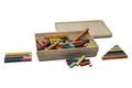 Wissner® aktiv lernen Lernspielzeug Rechenstäbchen in 10 Farben (126 Stück), Rechenstäbe RE-Wood® (126-St), RE-Wood®