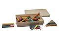 Rechenstäbchen 10 Farben 126 Stück RE-Wood® Mathe lernen Schule Rechenstäbe