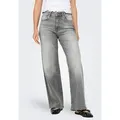ONLY High-waist-Jeans ONLMADISON BLUSH HW WID DNM REA0938 NOOS grau L (40)
