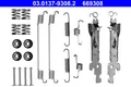 Zubehörsatz Bremsbacken ATE 03.0137-9308.2 für SMART CITY FORTWO CROSSBLADE 450