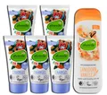 6er Set: Zahnpasta Gel Kinder, 5 x 50 ml - Ab dem ersten Zähnchen geeignet. Ohne Fluorid + Pflegedusche